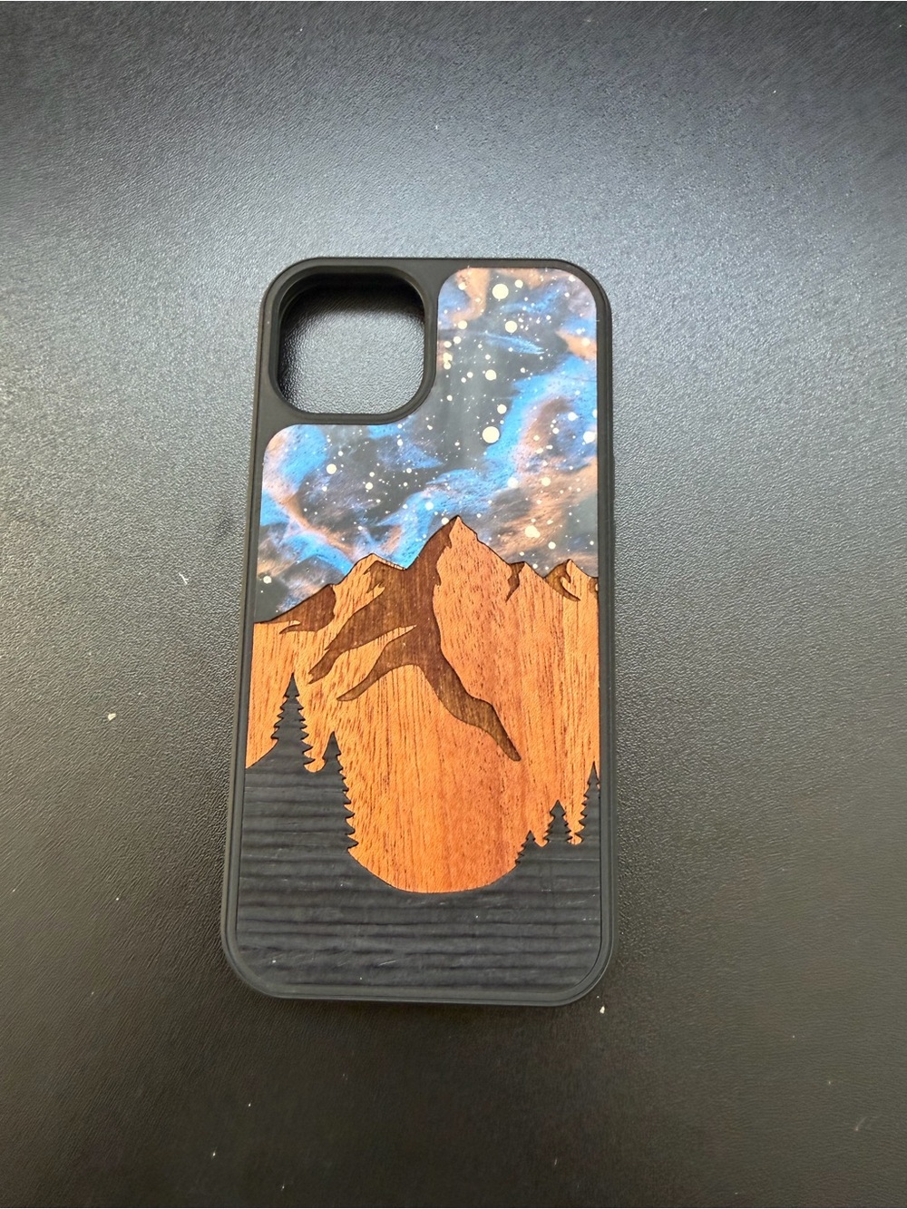 NWOT Carved Traveler iPhone 13/14 Cases Wood Resin MagSafe Mount Bierstadt
